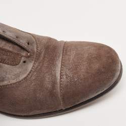 Dolce & Gabbana Brown Suede Slip On Oxfords Size 43