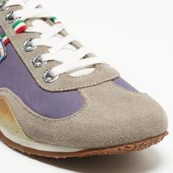 Dolce & Gabbana Multicolor Leather and Suede Low Top Sneakers Size 44.5