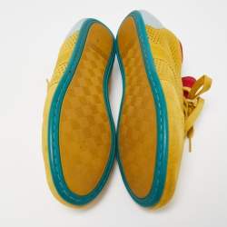 Dolce & Gabbana Yellow Suede Low Top Sneakers Size 42.5