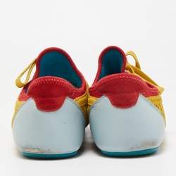 Dolce & Gabbana Yellow Suede Low Top Sneakers Size 42.5