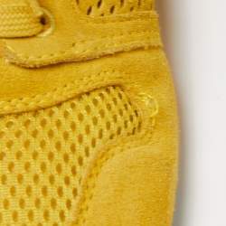 Dolce & Gabbana Yellow Suede Low Top Sneakers Size 42.5