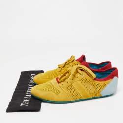 Dolce & Gabbana Yellow Suede Low Top Sneakers Size 42.5