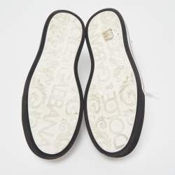 Dolce & Gabbana White Leather Roma Lace Up Sneakers Size 42