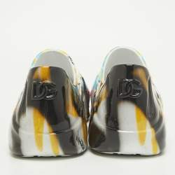 Dolce & Gabbana Multicolor Graffiti Print Rubber Toy Slip On Sneakers Size 45