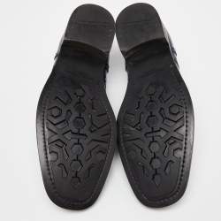 مملوكة مسبقًا Dolce & Gabbana Blue Leather Brogue Derby Oxford Size 44