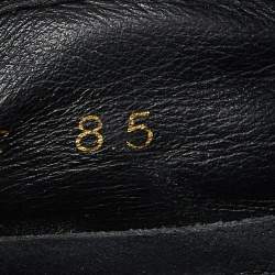 Pre Owned Dolce & Gabbana Black Leather Low Top Sneakers Size 42.5