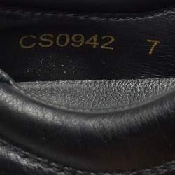 Pre Owned Dolce & Gabbana Black Suede and Leather Low Top Sneakers Size 41