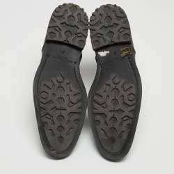 Dolce & Gabbana Black Leather Ankle Boots Size 40