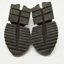 Pre Owned Dolce & Gabbana Black Leather Super King Sneakers Size 42.5