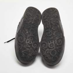 Dolce & Gabbana Black Leather Low Top Sneakers Size 43