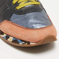 Dolce & Gabbana Multicolor Leather Low Top Sneakers Size 43