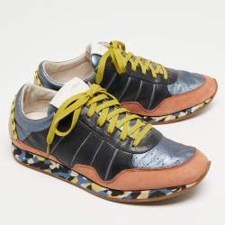 Dolce & Gabbana Multicolor Leather Low Top Sneakers Size 43