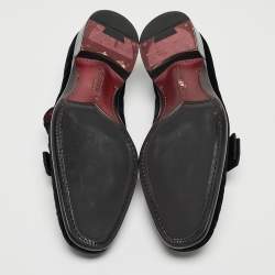 Dolce & Gabbana Black Velvet Bow Loafers Size 44