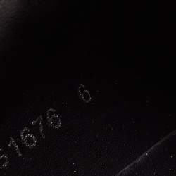 Pre Owned Dolce & Gabbana Black Leather DG Heart Sneakers Size 40