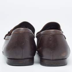 Dolce & Gabbana Brown Leather Penny Loafers Size 39.5