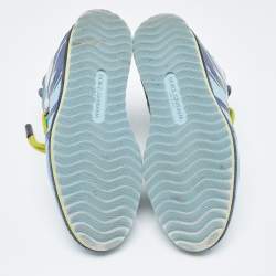 Pre Owned Dolce & Gabbana Multicolor Leather High Top Sneakers Size 42