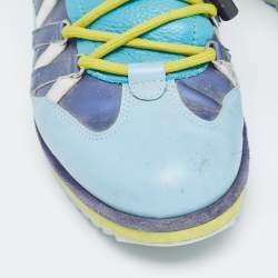 Pre Owned Dolce & Gabbana Multicolor Leather High Top Sneakers Size 42