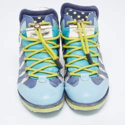 Pre Owned Dolce & Gabbana Multicolor Leather High Top Sneakers Size 42