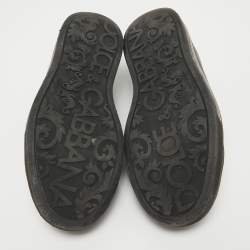 Pre Owned Dolce & Gabbana Black Leather Low Top Sneakers Size 41