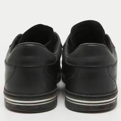 Pre Owned Dolce & Gabbana Black Leather Low Top Sneakers Size 41