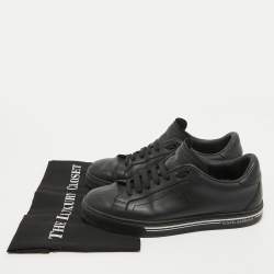 Pre Owned Dolce & Gabbana Black Leather Low Top Sneakers Size 41