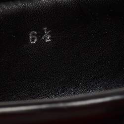 Dolce & Gabbana Black Leather Slip On Loafers Size 40.5