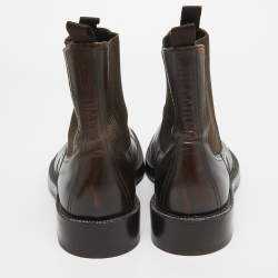 Dolce & Gabbana Brown Leather Ankle Boots Size 44