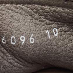 Pre Owned Dolce & Gabbana Grey Suede Buckle Loafers Size 44