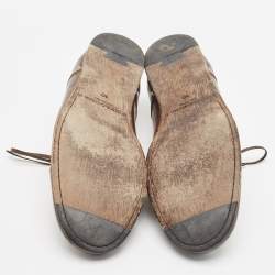 Dolce & Gabbana Brown Leather Lace Up Derby Size 44