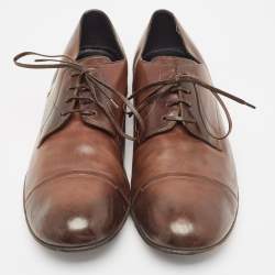 Dolce & Gabbana Brown Leather Lace Up Derby Size 44
