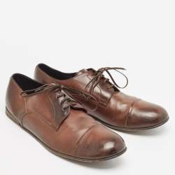 Dolce & Gabbana Brown Leather Lace Up Derby Size 44