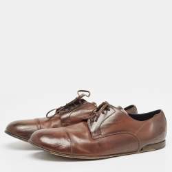 Dolce & Gabbana Brown Leather Lace Up Derby Size 44