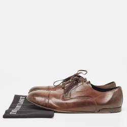Dolce & Gabbana Brown Leather Lace Up Derby Size 44