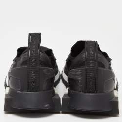 Dolce & Gabbana Black Knit Fabric Sorrento Slip On Sneakers Size 40