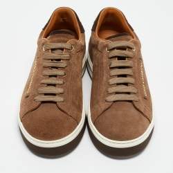 Dolce & Gabbana Brown Suede Low Top Sneakers Size 39