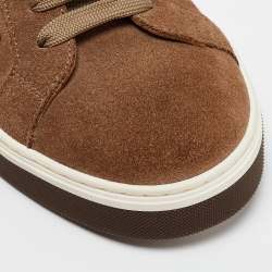 Dolce & Gabbana Brown Suede Low Top Sneakers Size 39