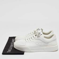 Dolce & Gabbana White Leather Low Top Sneakers Size 42.5