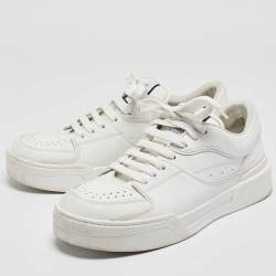 Dolce & Gabbana White Leather Low Top Sneakers Size 42.5