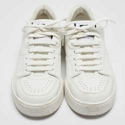 Dolce & Gabbana White Leather Low Top Sneakers Size 42.5