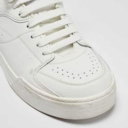 Dolce & Gabbana White Leather Low Top Sneakers Size 42.5