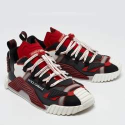 Dolce & Gabbana Multicolor Fabric and Leather Ns1 Sneakers Size 42