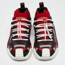 Dolce & Gabbana Multicolor Fabric and Leather Ns1 Sneakers Size 42
