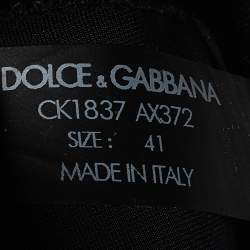 Dolce & Gabbana Black Lace and Neoprene Ns1 Sneakers Size 41