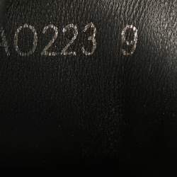 Pre Owned Dolce & Gabbana Black Leather Custom 2.Zero Low Top Sneakers Size 43