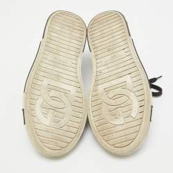 Pre Owned Dolce & Gabbana Black Leather Custom 2.Zero Low Top Sneakers Size 43