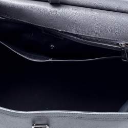 Dolce & Gabbana Grey Leather Sicily Travel Bag