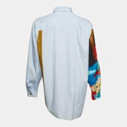 Pre Owned Dries van Noten Multicolor Abstract Print Cotton Shirt L