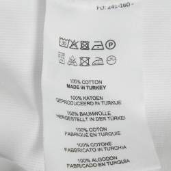 Pre Owned Dries Van Noten White Cotton Crew Neck Oversized T-Shirt M