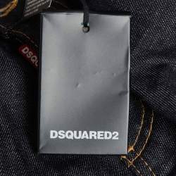 Pre Owned Dsquared2 Blue Denim Slim Fit Button Up Jeans M/Waist 35"