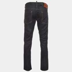Pre Owned Dsquared2 Blue Denim Slim Fit Button Up Jeans M/Waist 35"